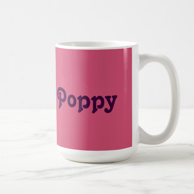 De Café Taza Amapola (Derecha)