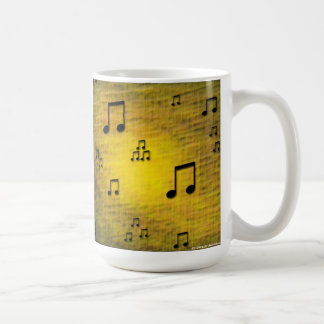 De Café Taza amarilla del arte del jazz