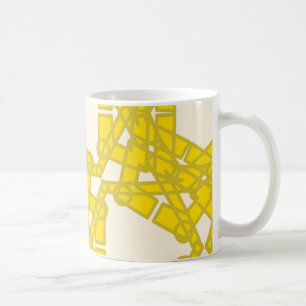 De Café Taza amarilla del modelo