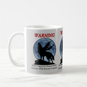 De Café Taza amonestadora del lobo