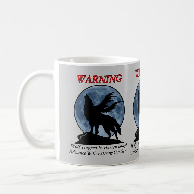De Café Taza amonestadora del lobo (Izquierda)