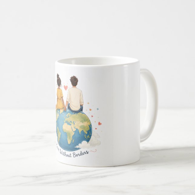 De Café Taza Amor Sin Fronteras (Anverso derecho)