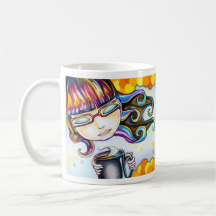 De Café Taza anaranjada del estallido