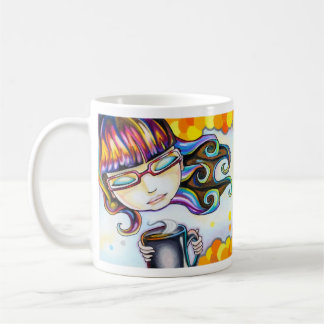 De Café Taza anaranjada del estallido