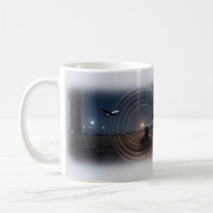 De Café Taza Anciano Cielo Nocturno Africano Vía Láctea Hi