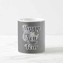 Taza Año Nuevo con fiesta feliz 
