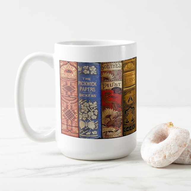 De Café Taza anticuaria del libro (Con donut)