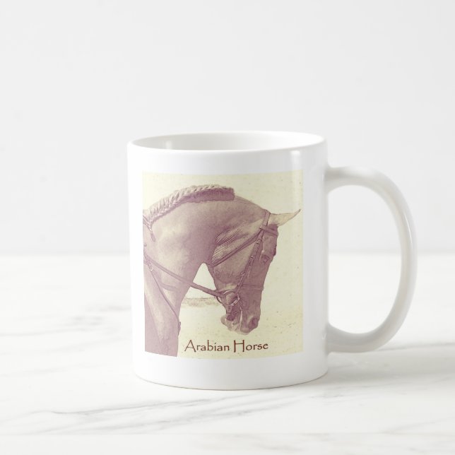 De Café Taza árabe del caballo (Derecha)