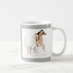 De Café Taza árabe del caballo - regalo del amante del