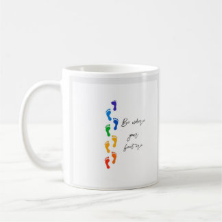 De Café Taza Arcoíris 'Estar Donde Están Tus Pies' - Clási