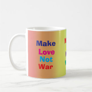De Café Taza Arcoíris Haz el amor no la guerra.