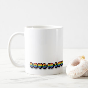 De Café Taza arcoíris LGBTQ Amor es Amor