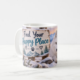 De Café Taza Arctic Fox Encuentra Tu Lugar Feliz