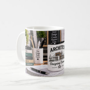 De Café Taza Arquitecto Diseñando Sueños