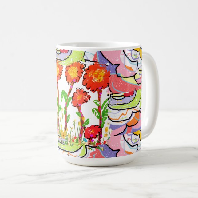 De Café Taza - Art Deco floral (Anverso derecho)