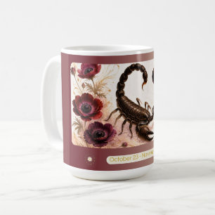 De Café Taza Art Nouveau Anémona Escorpio