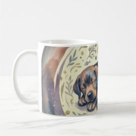 De Café Taza Artística Relájate & Libros Perro Durmiendo