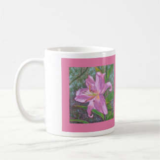 De Café Taza asiática del lirio