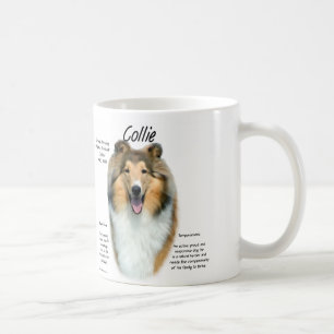 De Café Taza áspera del collie del Sable