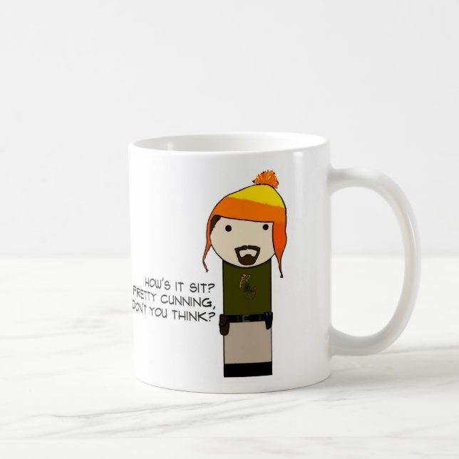 De Café Taza astuta del gorra (Derecha)
