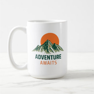 De Café Taza Atardecer en la Montaña 