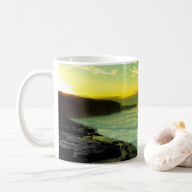 De Café Taza Atardecer isla Bell (Con donut)