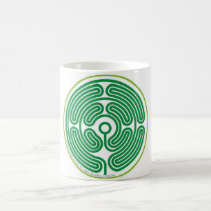 De Café taza augusta del laberinto del eco
