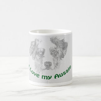 De Café Taza australiana del pastor