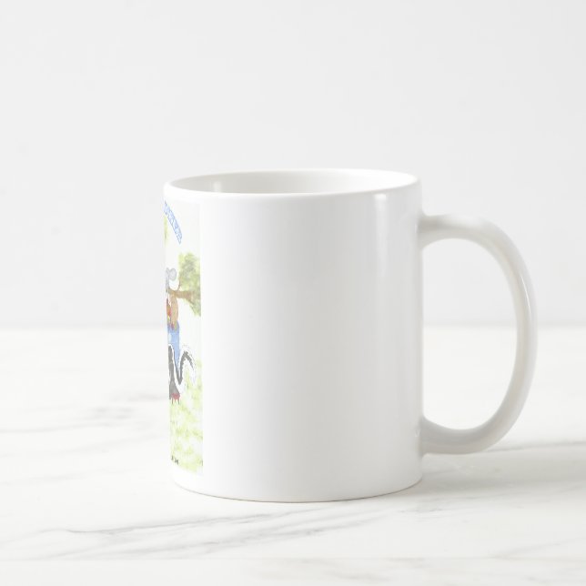 De Café Taza azul del comensal del tambor (Derecha)
