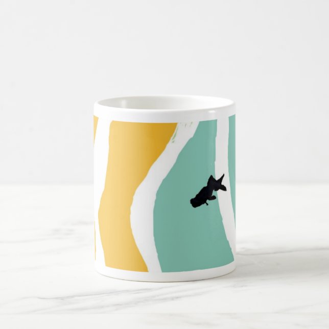 De Café taza azul del goldfish (Centro)