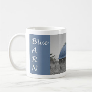 De Café Taza azul del granero