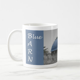 De Café Taza azul del granero
