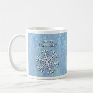 De Café Taza azul del navidad
