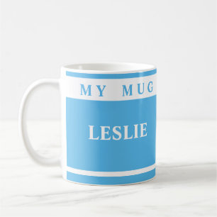 De Café Taza azul personalizada