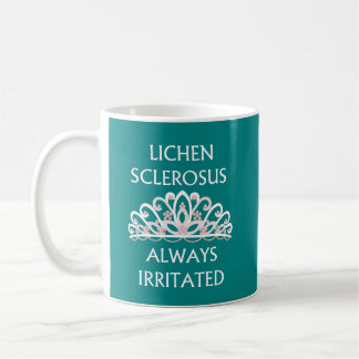 De Café Taza Azul Turquesa Siempre Irritada por Liquen Esc