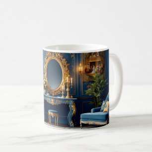 De Café Taza Azul Vintage para Almas Elegantes
