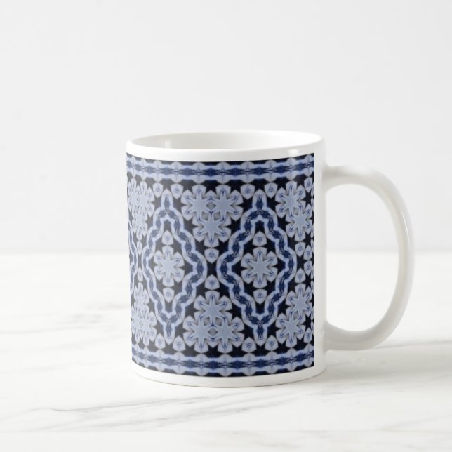 De Café Taza azul y blanca (Derecha)