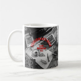 De Café Taza B&W Cubierta del Pescador