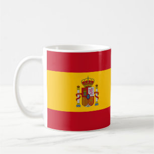 De Café taza bandera española