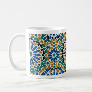 De Café Taza Benzaq Zellige Patrón Marroquí