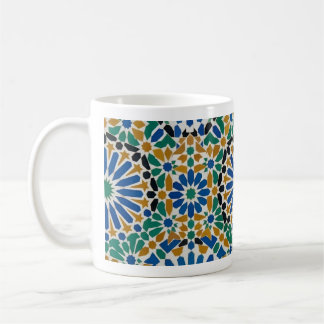 De Café Taza Benzaq Zellige Patrón Marroquí