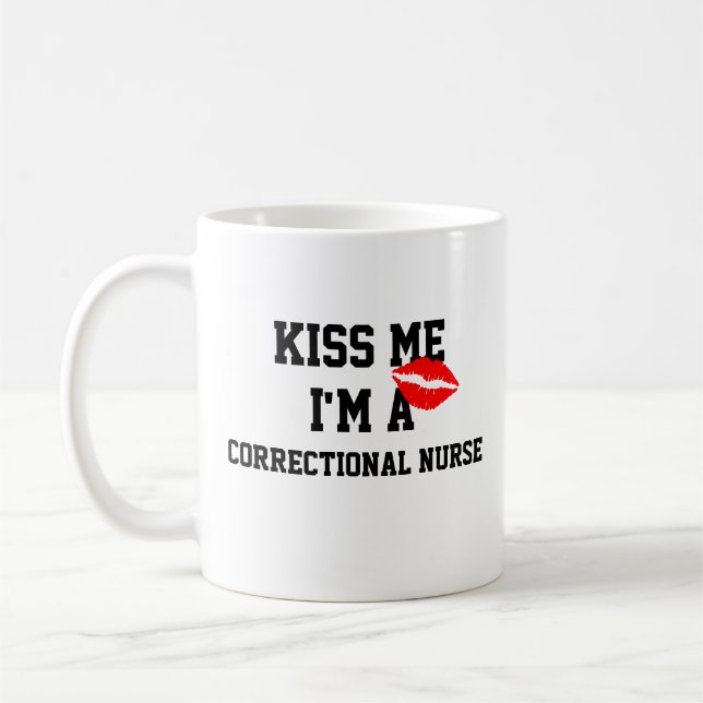 De Café Taza Bésame Soy Enfermera Correccional (Izquierda)