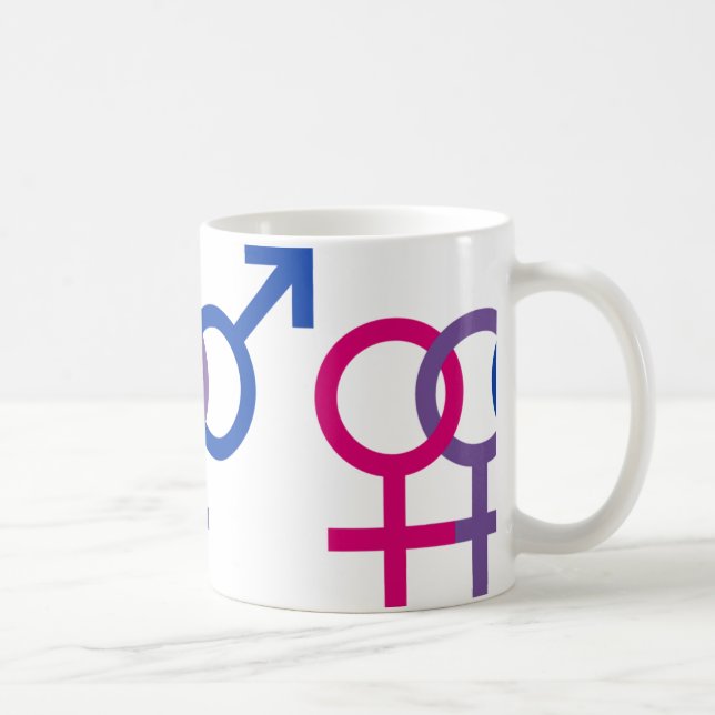 De Café Taza bisexual del orgullo (Derecha)