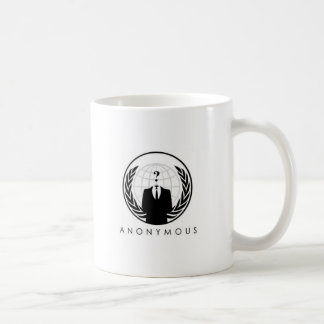 De Café Taza blanca anónima (logotipo)