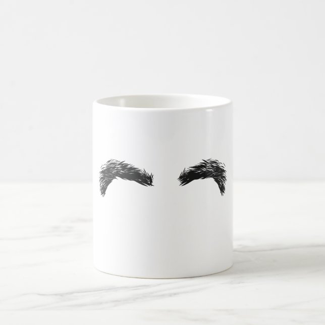 De Café Taza Blanca Cejas Negras (Centro)