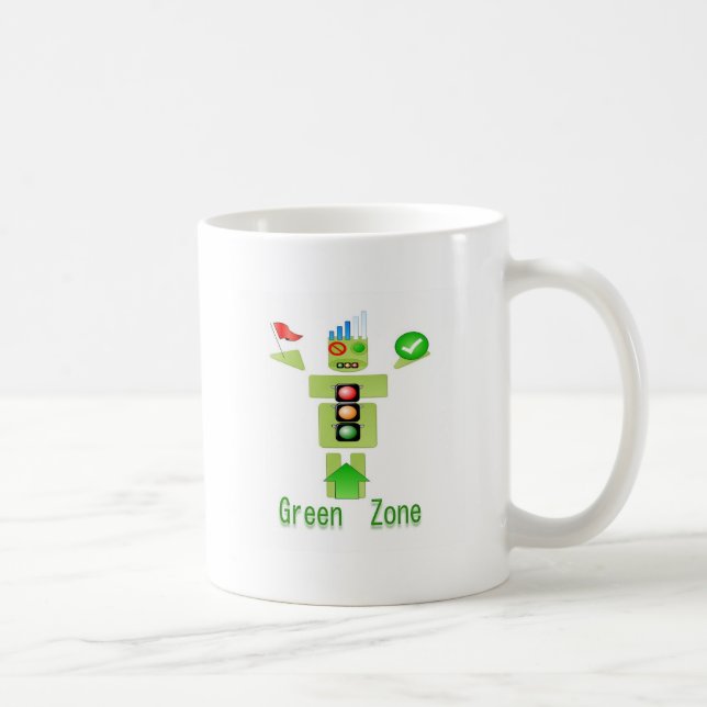 De Café Taza blanca clásica (Derecha)