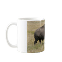 Taza blanca clásica del búfalo