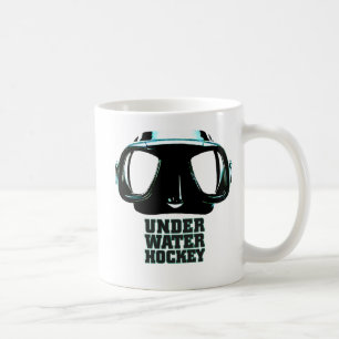 De Café Taza blanca clásica del hockey subacuático