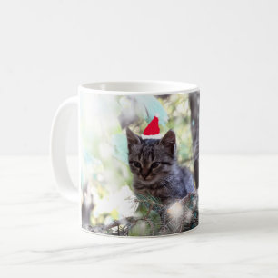 De Café Taza blanca clásica del tiempo del navidad del