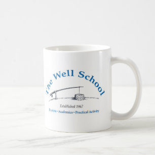 De Café Taza blanca con el logotipo